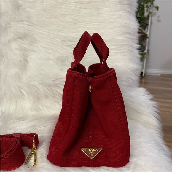 Prada Canapa canvas handbag with Shoulder strap - Picture 3 of 9